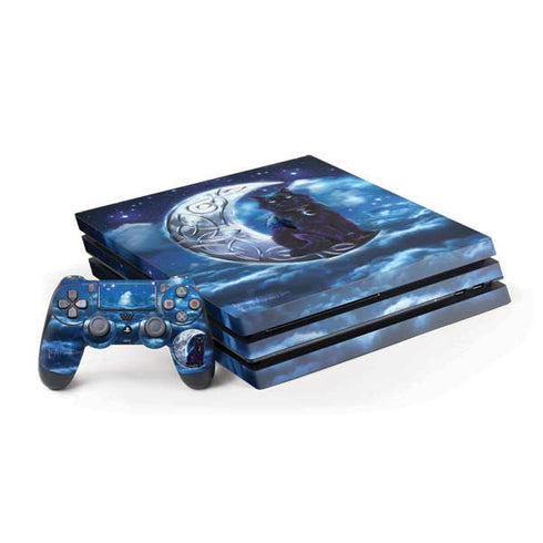 Celtic Black Cat by Brigid Ashwood PlayStation PS4 Skins